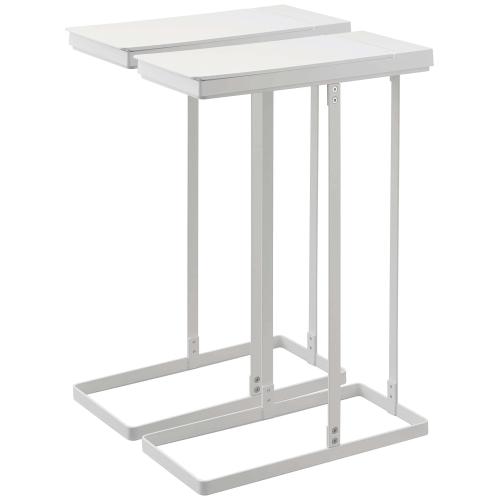 ＜山崎実業＞スリム蓋付き分別ゴミ袋ホルダー　タワー　45L　2個組