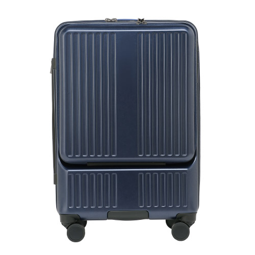 ＜ANAオリジナル＞フロントオープンキャリー 3～5泊の旅行向けサイズ（55L）ネイビー