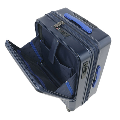 ＜ANAオリジナル＞フロントオープンキャリー 3～5泊の旅行向けサイズ（55L）ネイビー