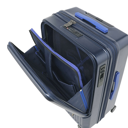 ＜ANAオリジナル＞フロントオープンキャリー 3～5泊の旅行向けサイズ（55L）ネイビー