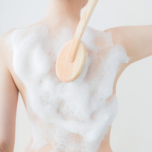 【日用雑貨】バスメイト　ボディブラシ　曲柄