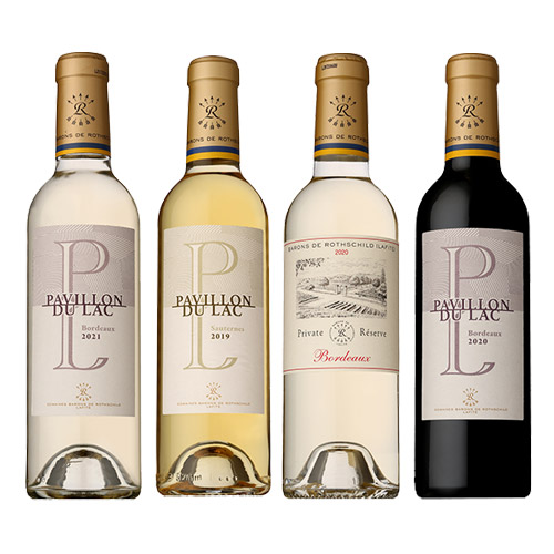 【送料当社負担】＜ドメーヌ バロン ド ロートシルト＞ソーテルヌ入り！気軽に楽しめる 赤白ハーフ4本セット