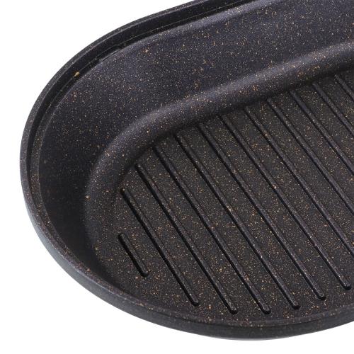 ＜ベストコ＞ヴォランテネオフィッシュ&グリルパン　IH　ガラス蓋付