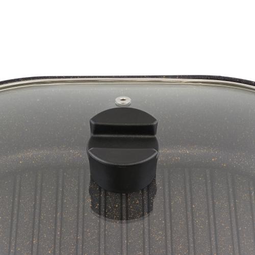 ＜ベストコ＞ヴォランテネオフィッシュ&グリルパン　IH　ガラス蓋付