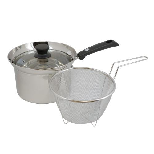 ＜ベストコ＞イタリアーノふきこぼれにくいパスタ&ソースパン18cm