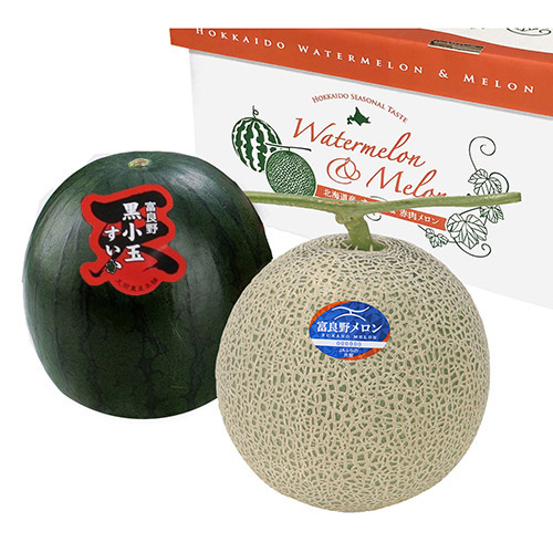 ＜北海道産＞ふらのメロン＆黒小玉すいか【受注締め切り日：2026/7/31】