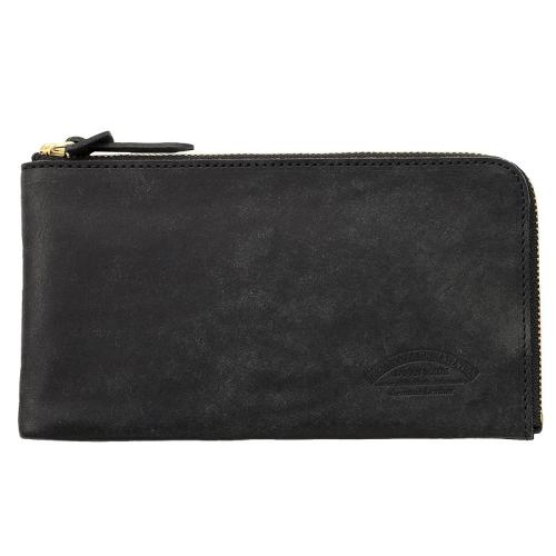 ＜池之端銀革店＞プエブロレザー・L字ファスナー長財布