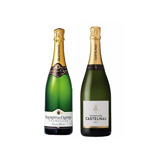 【送料当社負担】＜A-styleソムリエ厳選＞協同組合が造る高品質スタンダードキュベ2本セット