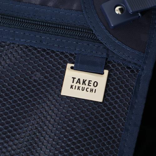 ＜TAKEO KIKUCHI＞ ワンプッシュロック機能 フレームハードキャリー ポリカーボネイト100％ アルミ製コーナーパット アルミフレーム 36L／ﾈｲﾋﾞｰ