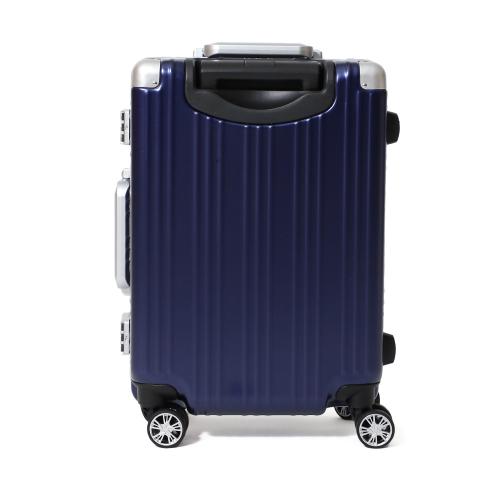 ＜TAKEO KIKUCHI＞ ワンプッシュロック機能 フレームハードキャリー ポリカーボネイト100％ アルミ製コーナーパット アルミフレーム 36L／ﾈｲﾋﾞｰ