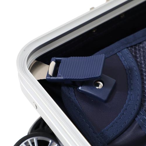 ＜TAKEO KIKUCHI＞ ワンプッシュロック機能 フレームハードキャリー ポリカーボネイト100％ アルミ製コーナーパット アルミフレーム 65L／ﾈｲﾋﾞｰ