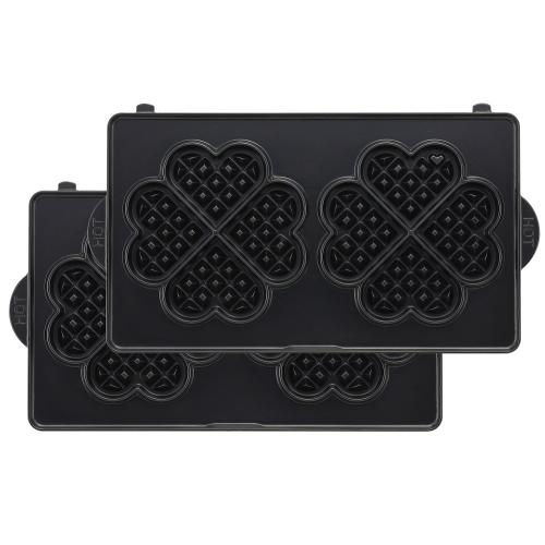 ＜ビタントニオ＞ハートワッフルプレートセット（2枚組）PVWH-20-HW