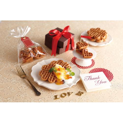 ＜ビタントニオ＞ハートワッフルプレートセット（2枚組）PVWH-20-HW