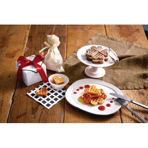 ＜ビタントニオ＞ハートワッフルプレートセット（2枚組）PVWH-20-HW