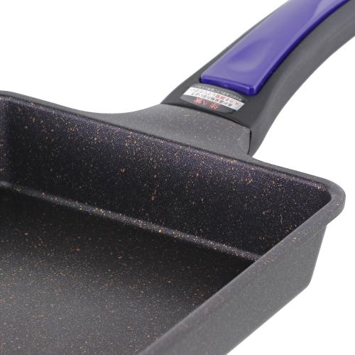 ＜ベストコ＞ヴォランテネオパープルダイヤモンドコートIHエッグパン15×18cm