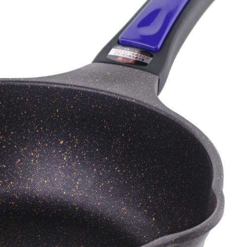 ＜ベストコ＞ヴォランテネオパープルダイヤモンドコートIHディープパン20cm