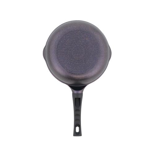 ＜ベストコ＞ヴォランテネオパープルダイヤモンドコートIHディープパン24cm