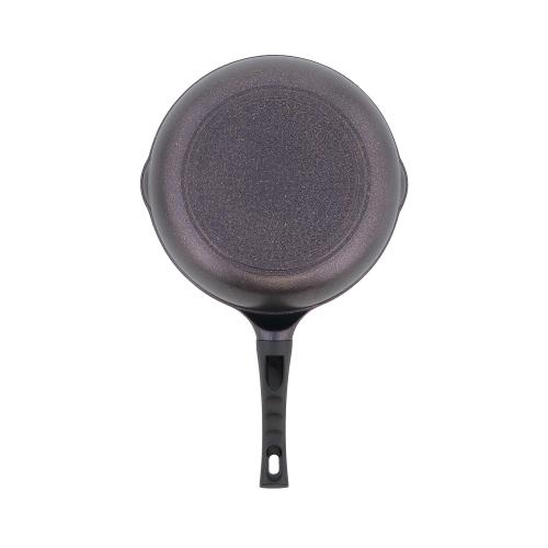 ＜ベストコ＞ヴォランテネオパープルダイヤモンドコートIHディープパン28cm