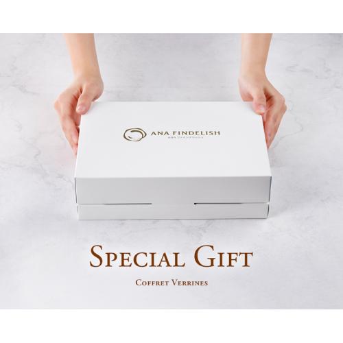 ＜ANA FINDELISH＞Coffret VerrinesコフレヴェリーヌANAの機内食を担当するペストリーシェフ監修のケーキセット　3種類×2個入り