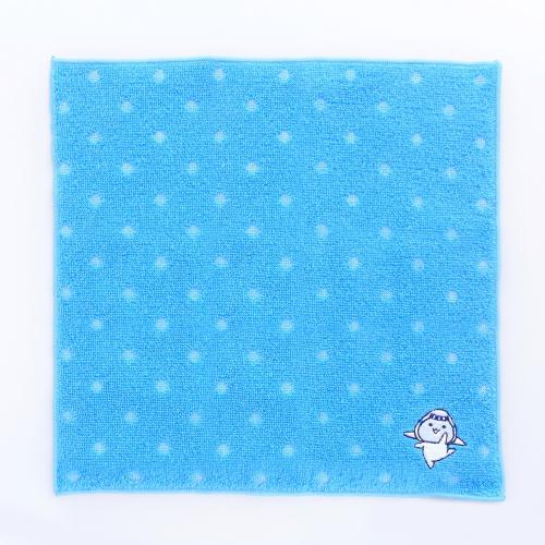 そらっち刺繍入りハンドタオルセット（水色・白）