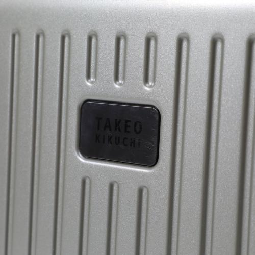 ＜TAKEO KIKUCHI＞ 前輪ストッパー フロントオープン機能 ジッパーハードキャリー ポリカーボネイト100％ 32L