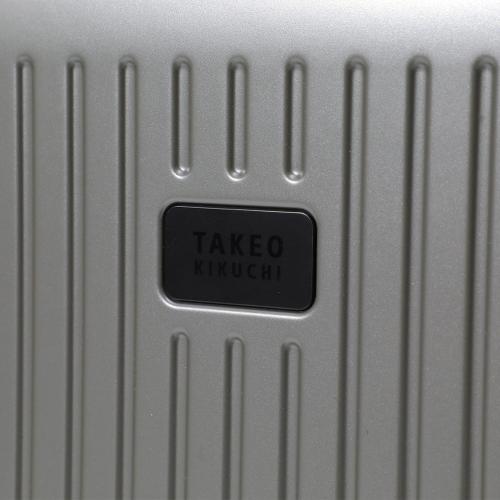 ＜TAKEO KIKUCHI＞ 前輪ストッパー フロントオープン機能 ジッパーハードキャリー ポリカーボネイト100％ 65L(+5.8L)