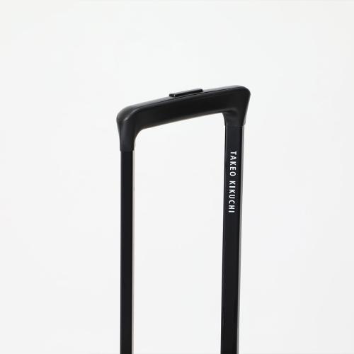 ＜TAKEO KIKUCHI＞ 前輪ストッパー フロントオープン機能 ジッパーハードキャリー ポリカーボネイト100％ 65L(+5.8L)