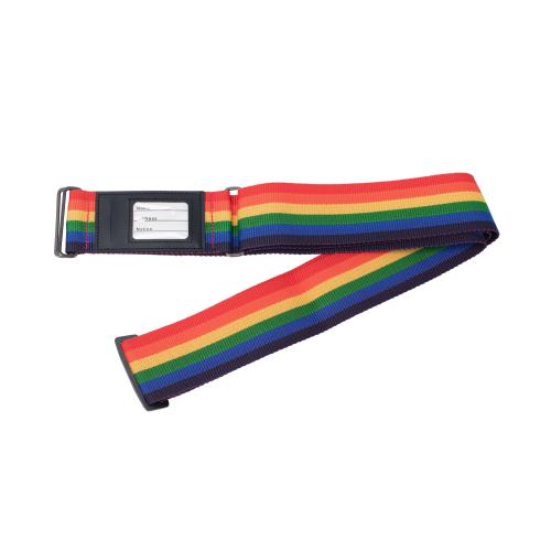 ＜TRAVALIST＞ネームホルダー付き スーツケースベルト