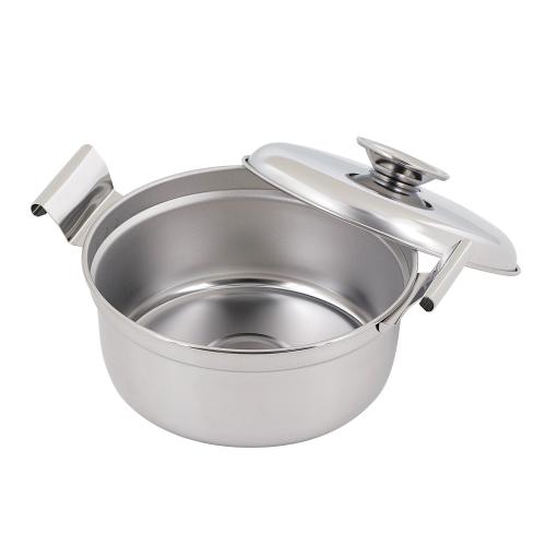 ＜ベストコ＞ステンレスIHひとり用鍋　深型14cm　蓋付き