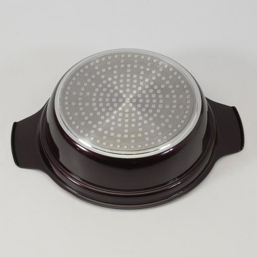 ＜ベストコ＞ビストロ・カローレ　セラミックIH卓上鍋　16cm　ガラス蓋付