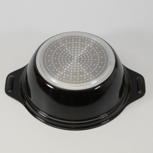 ＜ベストコ＞ビストロ・カローレ　セラミックIH卓上鍋　20cm　ガラス蓋付