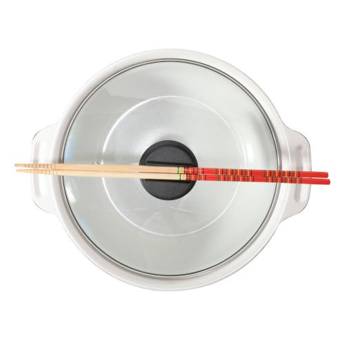 ＜ベストコ＞ビストロ・カローレ　セラミックIH卓上鍋　20cm　ガラス蓋付