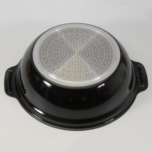 ＜ベストコ＞ビストロ・カローレ　セラミックIH卓上鍋　26cm　ガラス蓋付