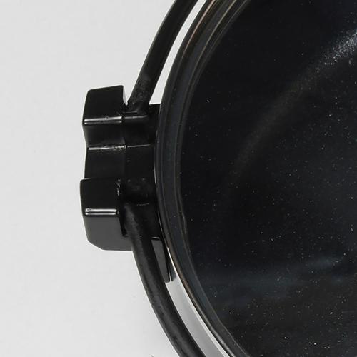 ＜ベストコ＞ビストロ・フェスタ　ダイヤモンドコートIHすきやき鍋26cm　ガラス蓋付