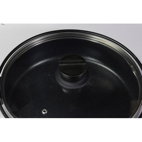 ＜ベストコ＞ビストロ・フェスタ　ダイヤモンドコートIHすきやき鍋26cm　ガラス蓋付