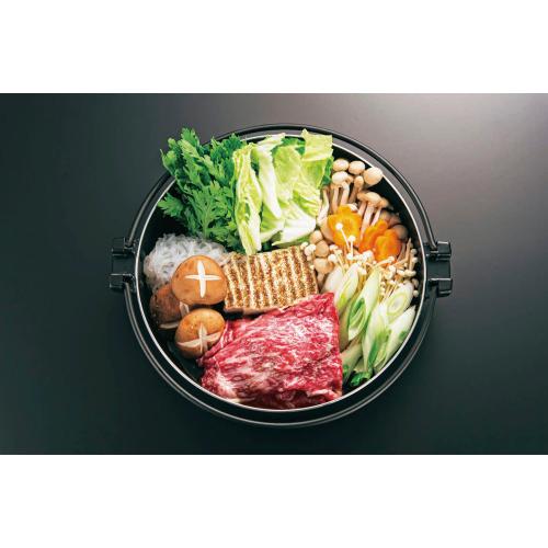 ＜ベストコ＞ビストロ・フェスタ　ダイヤモンドコートIHすきやき鍋26cm　ガラス蓋付