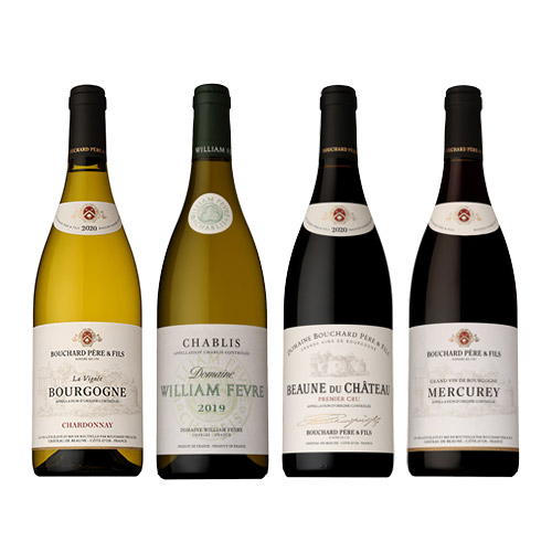 ＜フレンチの名店「アピシウス」情野 博之ソムリエ厳選＞お鮨とのマリアージュを体験！フランス・ブルゴーニュ 赤白ワイン4本セット