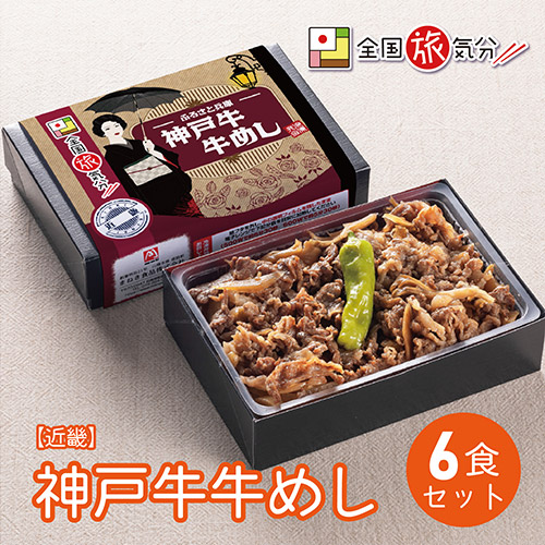 ＜まねき食品＞全国旅気分【近畿】ふるさと兵庫　神戸牛牛めし　６食セット