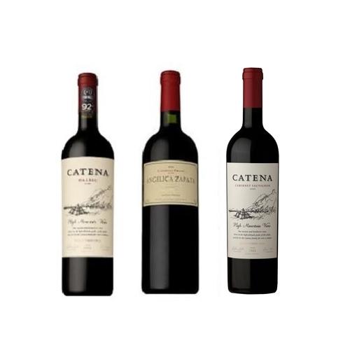 【送料当社負担】＜カテナ＞アルゼンチンを代表する赤ワイン品種飲み比べ3本セット