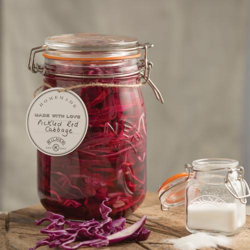 ＜KILNER＞キルナー ラウンドクリップトップジャー 1L