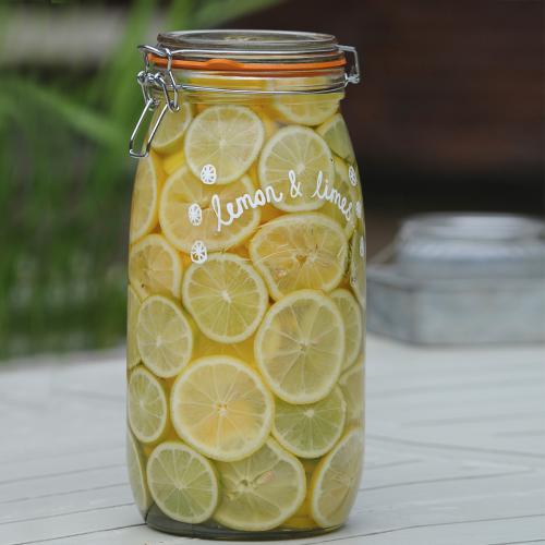 ＜KILNER＞キルナー ラウンドクリップトップジャー 3L