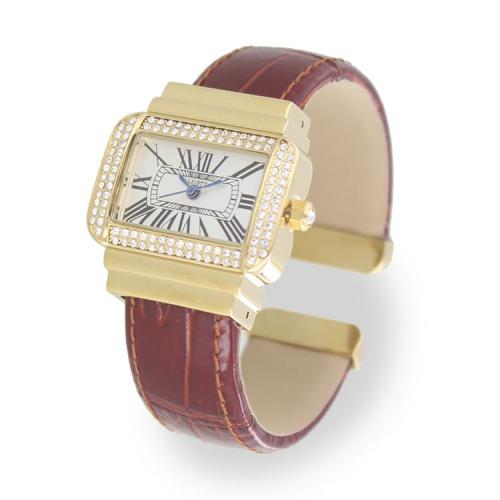 ＜アビステ＞スクエアフェイスバングル時計