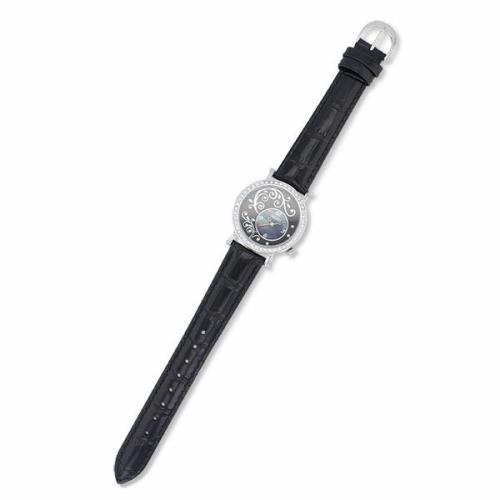 ＜アビステ＞ラウンドフェイスボタニカルモチーフベルト腕時計/9160025