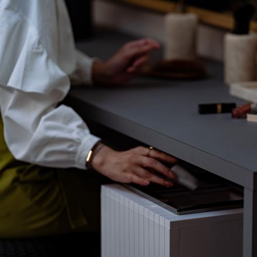 ＜ZitA＞自動開閉ごみ箱ZitA SQUARE 45L