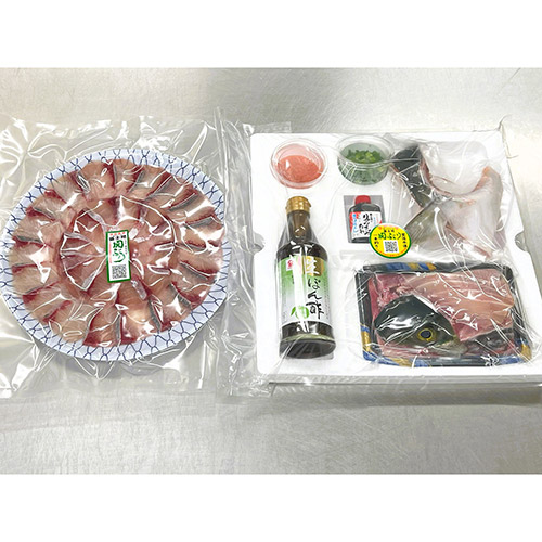 【限定納品】大分県産天然一本釣りぶり（セキブリ）しゃぶしゃぶセット刺身、鍋、３人前