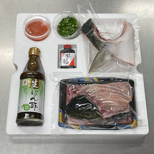 【限定納品】大分県産天然一本釣りぶり（セキブリ）しゃぶしゃぶセット刺身、鍋、３人前