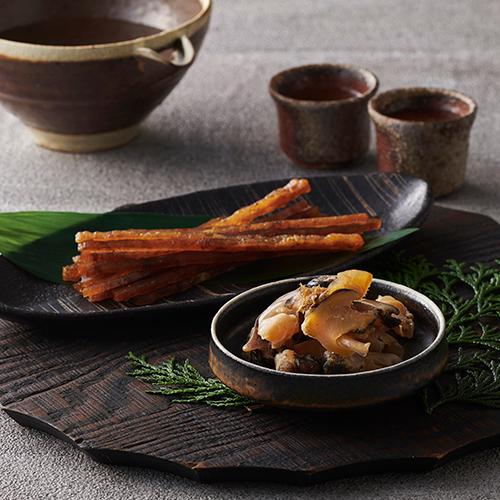 ＜ANA FINDS＞北海道・北のつまみ4袋セット（つぶ貝＆ほっけ燻製）