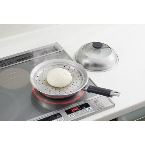＜ヨシカワ＞見える！フライパン用蒸し器 20～22cm用 YJ3211