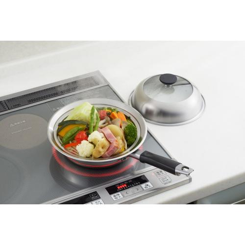 ＜ヨシカワ＞見える！フライパン用蒸し器 20～22cm用 YJ3211