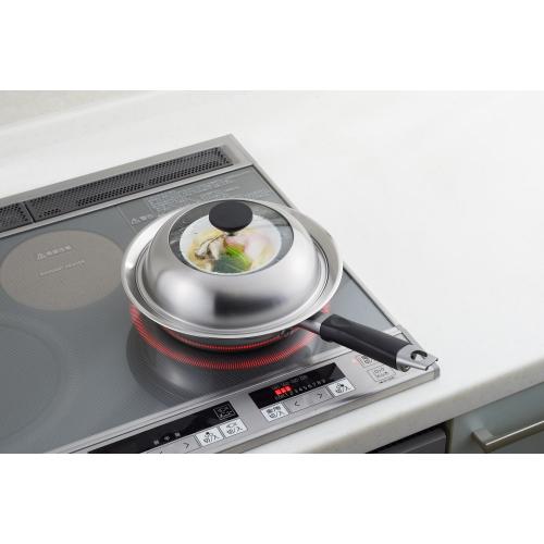＜ヨシカワ＞見える！フライパン用蒸し器 20～22cm用 YJ3211